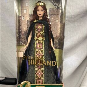 Barbie Black and Gold Doll with Regal Accessories